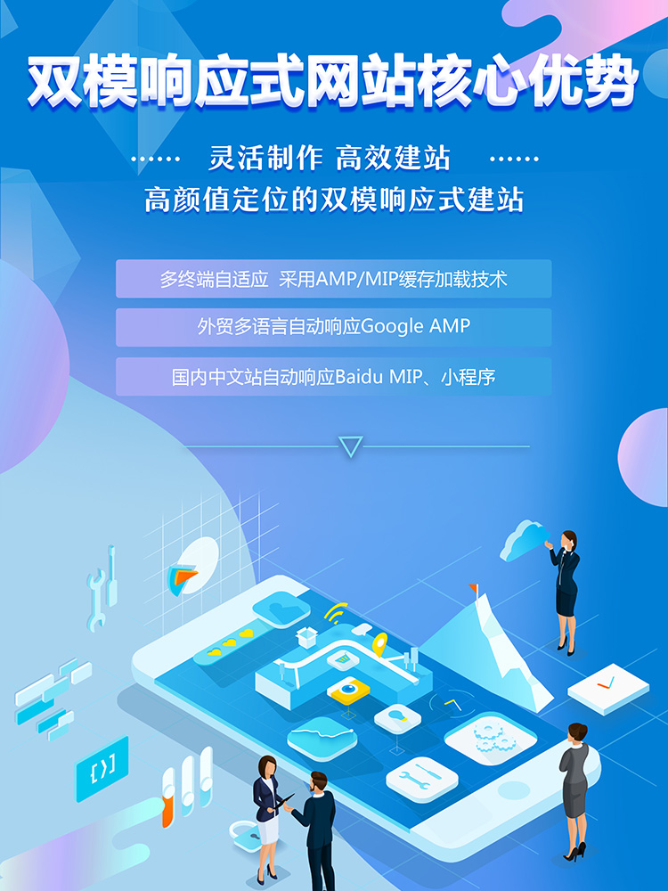 【h5响应式企业网站】高效建站一次性收费 企业官网 推广